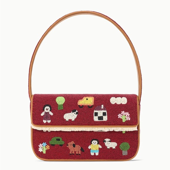 STAUD Handbags - STAUD BEADED TOMMY BAG